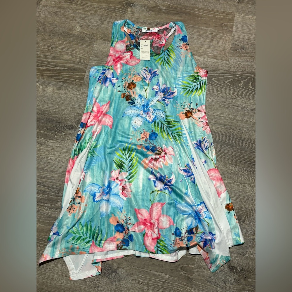 Silky Beachy Dress / Tag says One Size (Would say it fits like M/L)